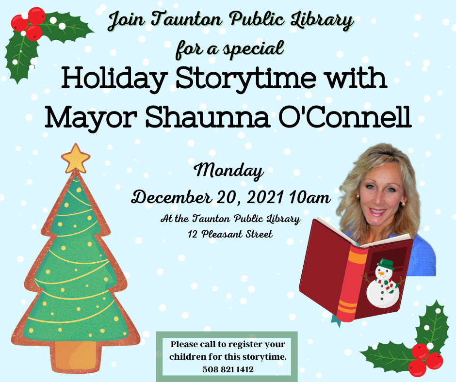 Image of Mayor Shaunna OConnell with book, text same as beneath image