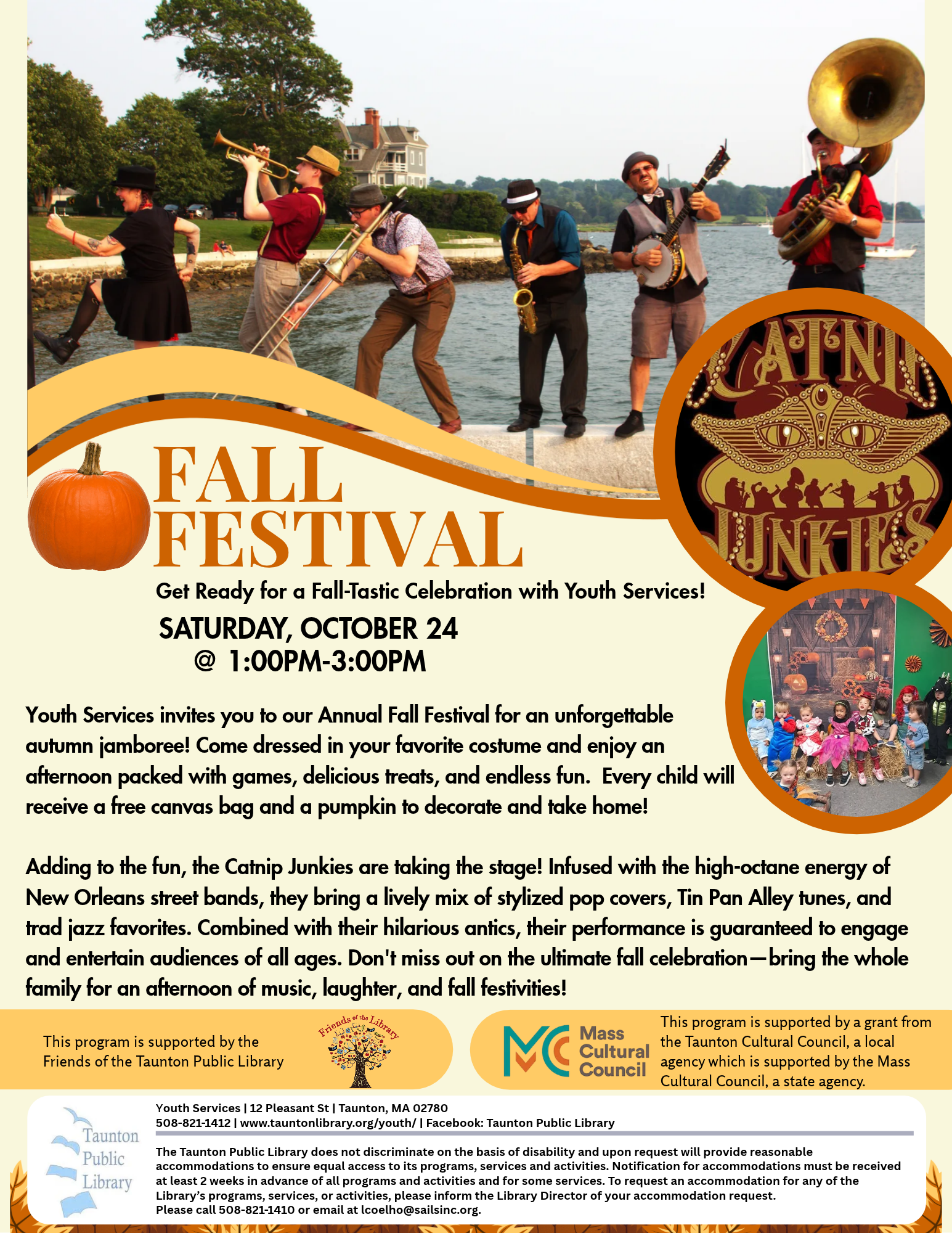 Flyer for our Fall Festival on October 24th.